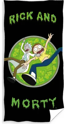 Productafbeelding van Handdoek voor kinderen, Rick and Morty, "Sprong naar de Derde Dimensie"