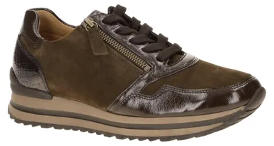 Zdjęcie produktu dla Gabor 6021.01 - Damskie buty, wygodne, sznurowane półbuty, kolor brązowy, NOWE