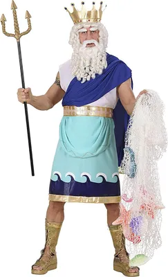 Produktbild von POSEIDON (Tunika, Gürtel mit Band, Krone) Gr. XL