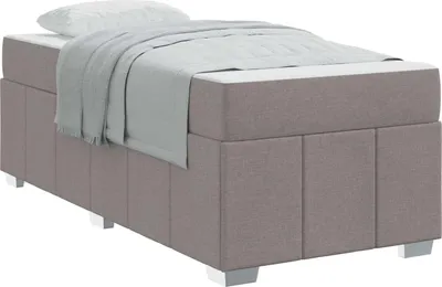 Obrázek produktu pro vidaXL Rám postele s matrací Taupe 80 x 200 cm látka