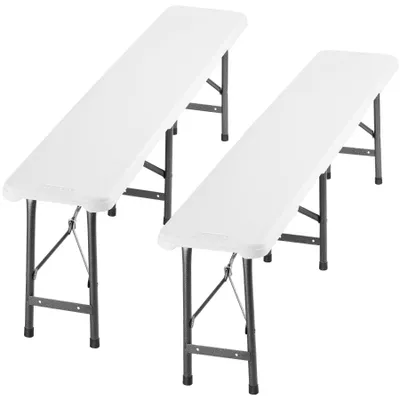 Produktbild von tectake® 2er Set Bierbank Panja gummierte Tragegriffe