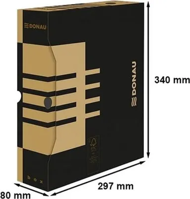 Obrázek produktu pro Archivní box 80x340x297 A4 hnědý