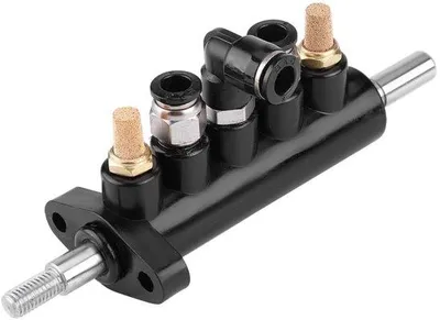 Productafbeelding van Aluminiumen voetpedaal met 2 uitlaatmonden - Ø 8 mm - Ø 10 mm - Type A (2)