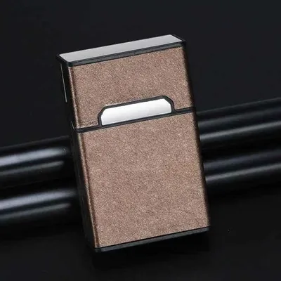 Produktbild von Zigarettenspitze - Aufbewahrungsbox - Zigarettenbox - Zigarettenaufbewahrungsbox - Kunststoff Metall Plastik - Splitter - Bronze