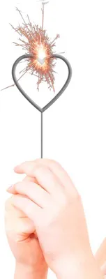 Produktbild von Wunderkerze Flaming Heart 16,5cm