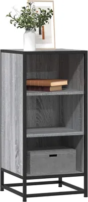 Produktbild von vidaXL Sideboard Grau Sonoma 35,5x35x76 cm Holzwerkstoff und Metall