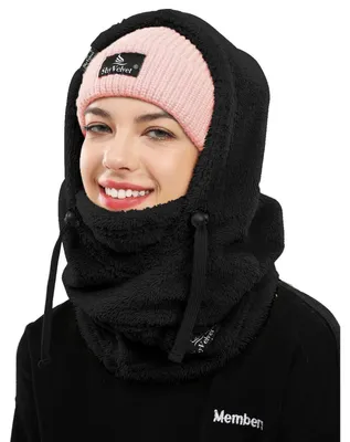 Produktbild von Sturmhaube Winter Thermo Skimaske Balaclava für Radfahren, Snowboarden, Skifahren, Motorradfahren Winddicht Gesichtshaube Herren/Damen Einheitsgröße Schwarz