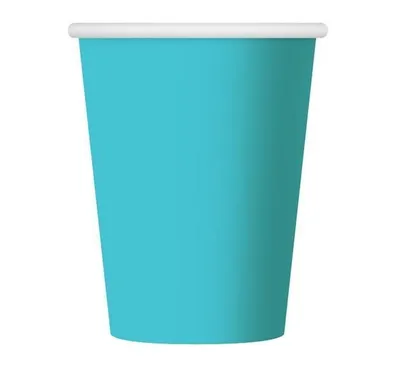 Obrázek produktu pro Párty papírové kelímky světle modré - 250 ml - 6 ks