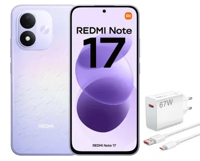 Produktbild von XIAOMI REDMI NOTE 17 4G Smartphone 6/256GB Violett mit 67W-Ladegerät