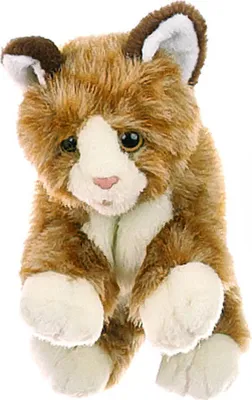 Produktbild von Living Puppets® Handpuppe kleine Katze braun/weiß W044