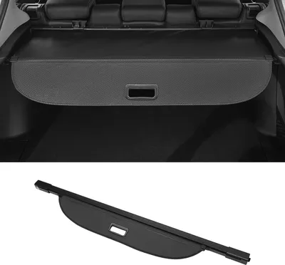 Image de Cache-bagages rétractable coffre de voiture pour Mitsubishi Pajero 2016-2022 Étagère de coffre arrière Écran de sécurité pour bagages Écran de confidentialité Noir brillant