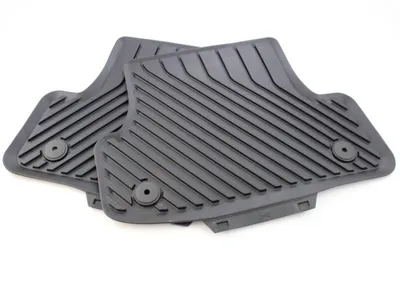 Produktbild von Original Audi A3 (8V) 3-Türer 2013-2020 Fußmatten Allwettermatten Gummimatten hinten mit Verclipsung