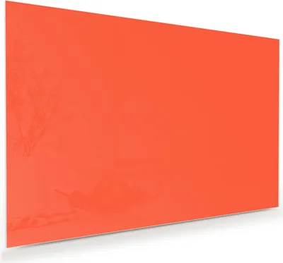 Produktbild von Glasbild 45x30cm in XXL für Wohnzimmer, Schlafzimmer Motiv Rot-Oranger Hintergrund