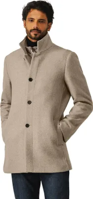 Produktbild von State of Art weite Passform Winterjacke beige einfarbig Wolle