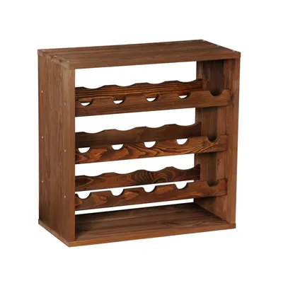 Produktbild von Weinregal 50 cm, Modul STANDARD, Holz, Braun