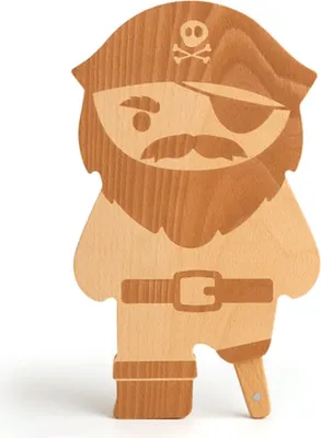 Produktbild von OTOTO - Pirate Board Schneidebrett mit Messer