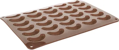 Obrázek produktu pro Forma na rohlíčky silikonová CULINARIA 35 x 25 x 1,3 cm, hnědá