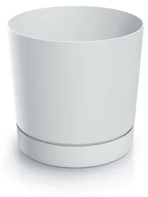 Obrázok produktu pre Tubo P Biely kvetináč s podmiskou Dpop400-S449