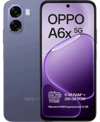 Productafbeelding van OPPO A6x 5G, 6GB/256GB, paars (Titanium Purple), dual-SIM
