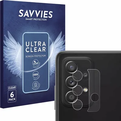 Produktbild von 6x Für Samsung Galaxy A52 5G (NUR Kameraschutz) Schutzfolie Savvies Displayschutz Display Schutz Folie Klar Transparent