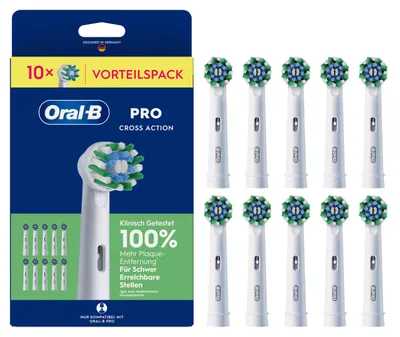 Obrázek produktu pro Oral-B Pro CrossAction náhradní kartáčky 10 ks, barva: bílá