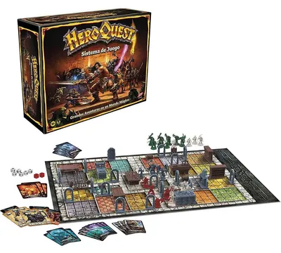 Immagine prodotto di HASBRO – Gra planszowa HeroQuest: Przygody w Lożach Avalon Hill po hiszpańsku