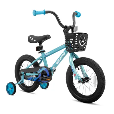 Produktbild von Joystar 14 Zoll-Kinderfahrrad für Jungen und Mädchen im Alter von 3 bis 8 Jahren, Kindergeschenk mit Stützrädern, Korb, geschlossenem Kettenschutz