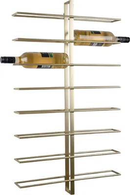 Produktbild von Present Time - Weinregal Dual - Gold - 52x8.5x90cm - Metall Wand Flaschenregal