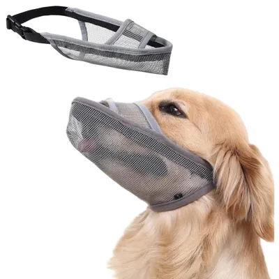 Immagine prodotto di Bocchetta in rete morbida per cani, grigia, taglia XS
