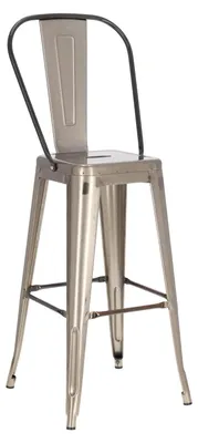 Zdjęcie produktu dla Hoker krzesło barowe stołek z oparciem 75 cm loft do kuchni
