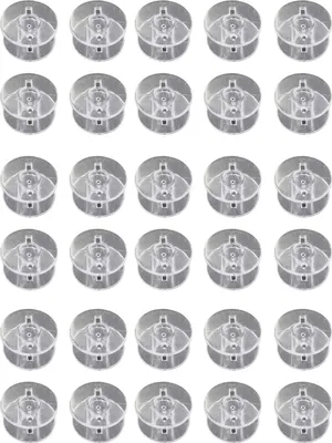 Immagine prodotto di 30 PC spoline da cucito universali riutilizzabili in plastica trasparente per accessori macchina