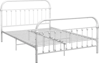 Obrázek produktu pro vidaXL Postelový rošt bílý kov 120x200 cm