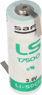 Zdjęcie produktu dla Bateria litowa SAFT LS17500, rozmiar A, z przylutowanym znacznikiem w kształcie litery Z