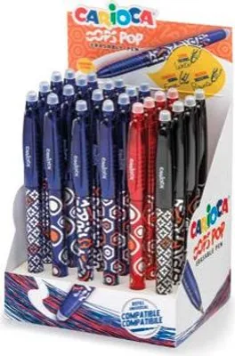 Immagine prodotto di Carioca 41045 penna a sfera Nero, Blu, Rosso Fine 24 pz