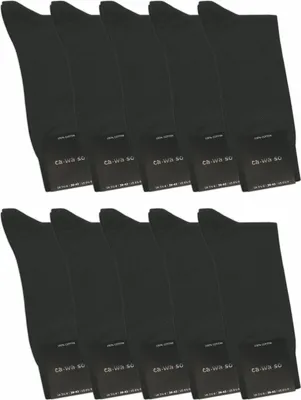 Produktbild von ca·wa·so  Socken aus 100% Baumwolle | Beste Qualität, Perfekte Passform | Herren (10 Paar), Jeans / 43 - 46