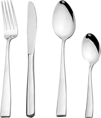 Image de set de couverts 24 pièces - acier inoxydable - pour 6 personnes