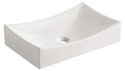 Produktbild von Beitz & Walz AqvaCeramica Aufsatzbecken eckig 540 x 345 mm weiß