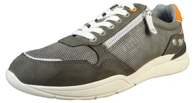 Produktbild von Mustang Herren Sneaker Schnürschuh elegant mit Reißverschluss zeitlos 4138-309, Größe:42 EU, Farbe:Grau