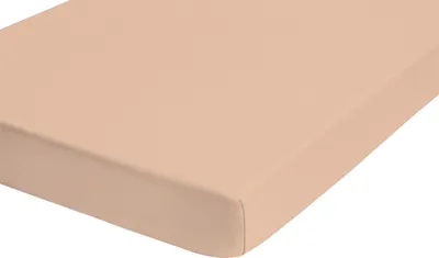 Produktbild von biberna Feinbiber-Spannbetttuch 0002744 color: beige, size: 1x 90x190 cm - 100x200 cm