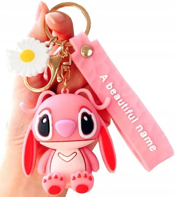 Produktbild von Schlüsselanhänger - Angel Stitch - Ideales Geschenk - Goldfarbene Hardware - Stilvoll - Kunststoff & Metalllegierung - Langlebig