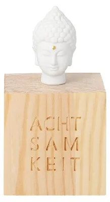 Produktbild von Glückskästchen "Achtsamkeit" Buddha Kopf