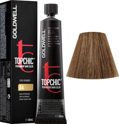 Image de Goldwell Topchic Tube C8A Blond Cendré Clair 60ml