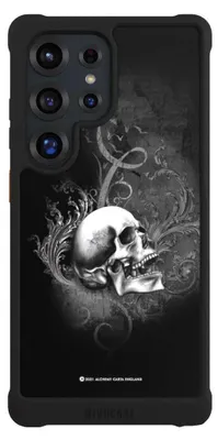 Produktbild von NIVOCASE Hülle für Samsung Galaxy S25 Ultra  Stoßfeste Handyhülle NIVOmax Case Schwarz Gothic Schädel Totenköpfe