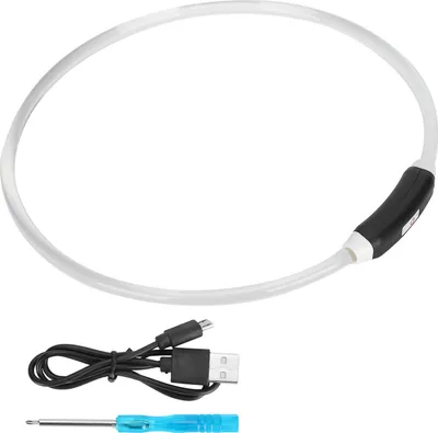 Immagine prodotto di Collare di protezione a LED per cani, ricaricabile via USB, regolabile, fai-da-te, per animali domestici, colorato