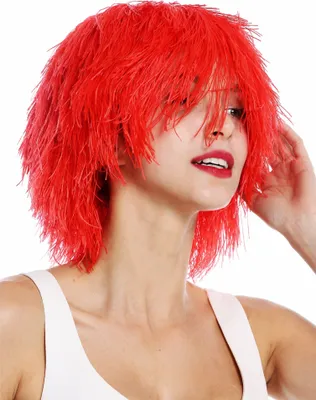 Produktbild von WIG ME UP Perücke Struppig Wild Voluminös Clown Kobold Rot MMSLW-K120B