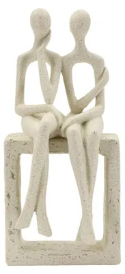 Imagen del producto de Mauro Ferretti. Figura decorativa para pareja. Material: Stons. Dimensiones: 11,5 x 9 x 25 cm