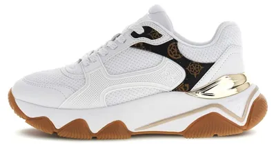 Image de Guess MAZZY : Baskets pour femmes, couleur blanche. Taille : 41. Taille : 41