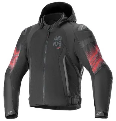 Produktbild von Alpinestars Zaca Air Venom wasserdichte Motorrad Texiljacke, schwarz/rot, S