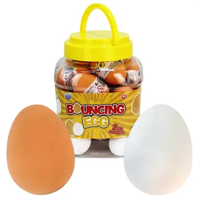 Produktbild von 20 Stück Ei Flummi in Dose - ca. 5,5 cm