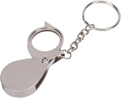Productafbeelding van Zakloep - Mini Vergrootglas - Sieraden Inspectie - 30x Vergroting - Opvouwbaar - Zilverkleurig
